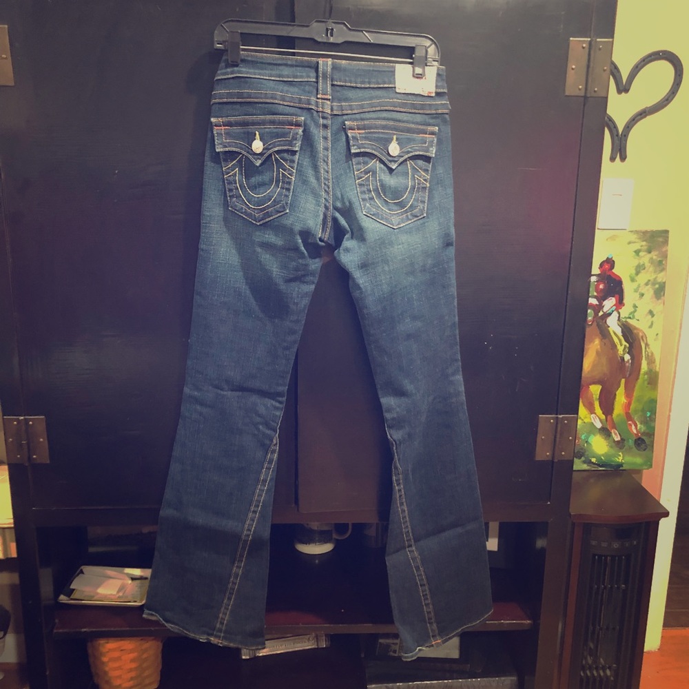 True Religion Joey Jeans, Wide Leg Size 28